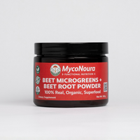 Beet Root + Powder jar, front of label