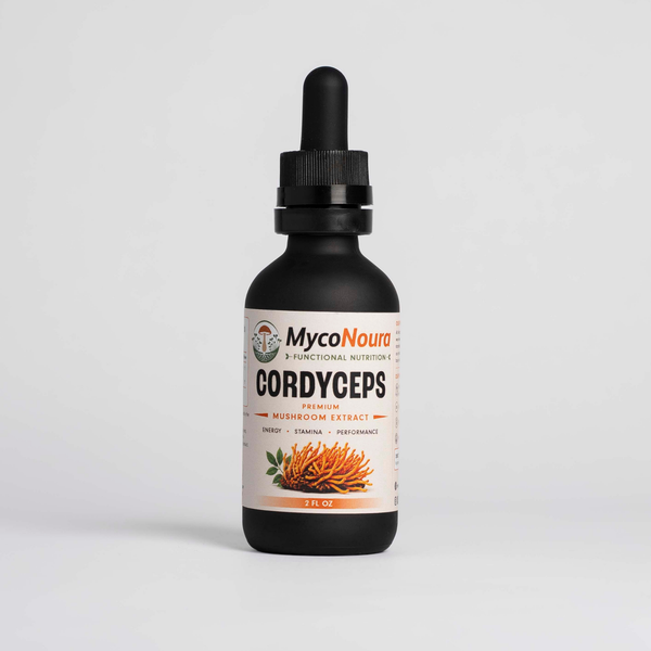Cordyceps Tincture bottle, front of label