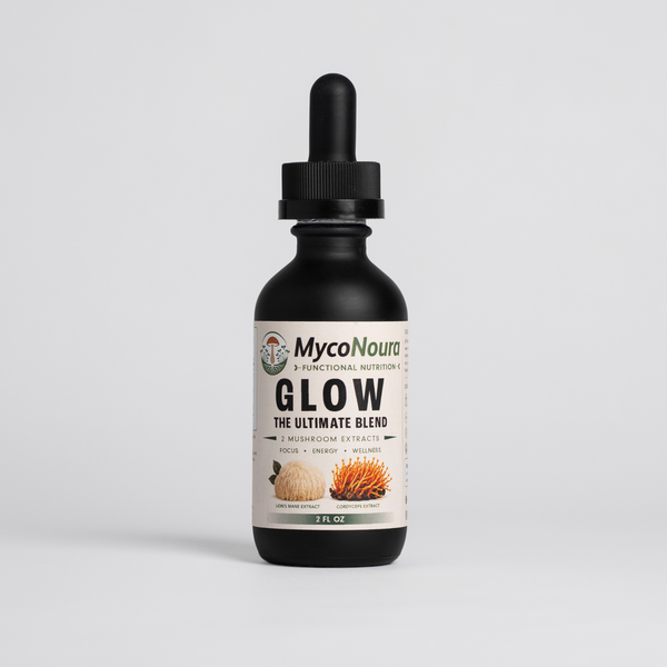 Glow Tincture bottle, front of label