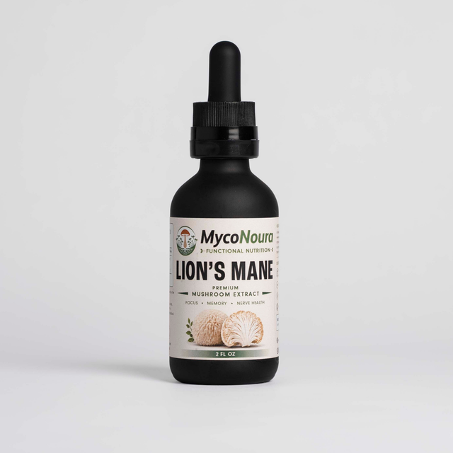 Lion's Mane Tincture bottle, front of label
