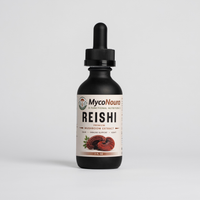 Reishi Tincture bottle, front of label